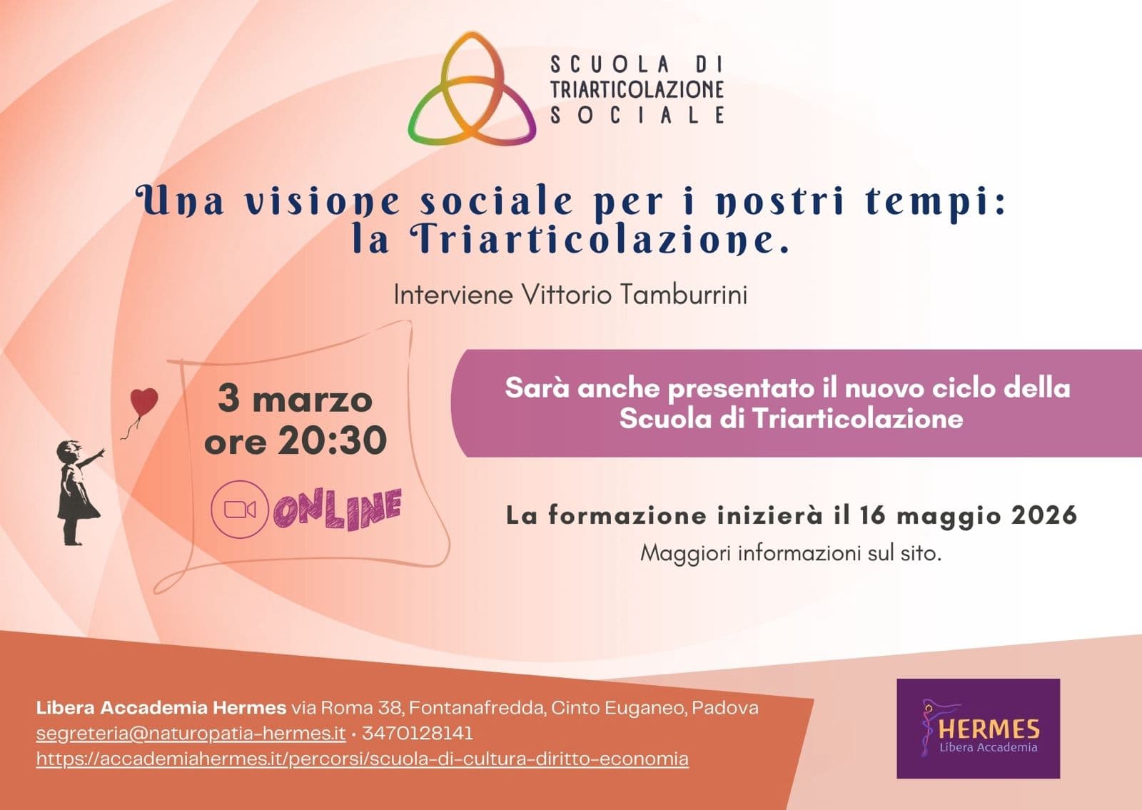 conferenza online vittorio 3 marzo