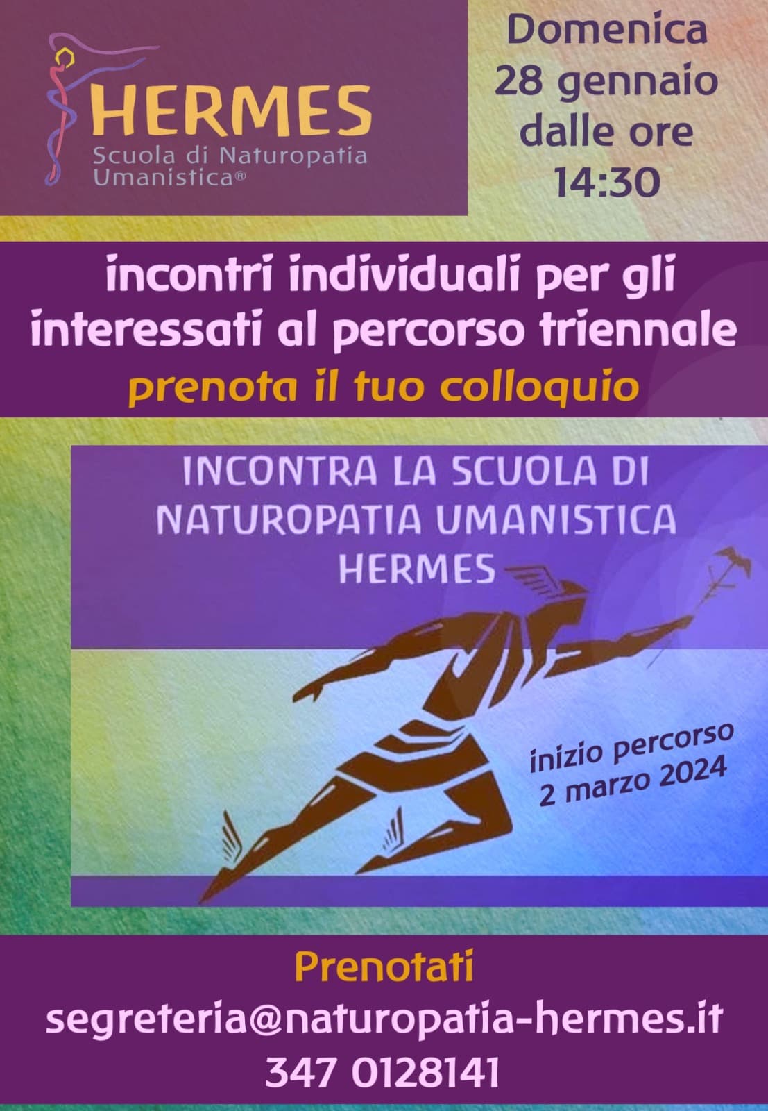 Giornata di incontri individuali con gli interessati al percorso in Naturopatia